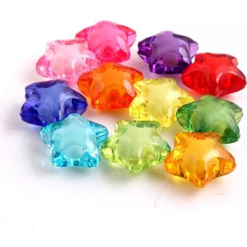 Kwoi Vita' Free shipping 12mm to 20mm acrylic beads in star beads for chunky beads jewelry making