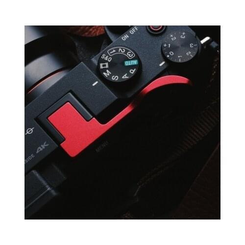 Metal Hot Shoe Thumb-Up Hotshoe Thumb Up Grip For sony A7C A7 C Camera Hand Grip With leather protect