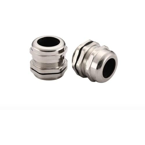 10PCS Metric M8 M10 M12 M14 M16 M18 M20 M22 M24 M25 Waterproof Nickel Plated Brass Cable Gland Strain Relief
