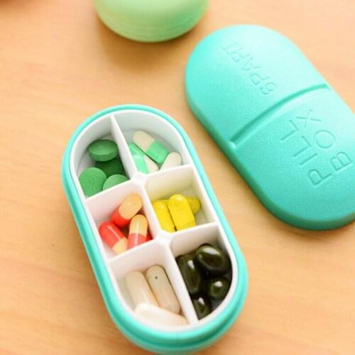 Mini Pill Box Travel Case Holder Foldable Container Drug Tablet Storage Medicine Case Mini Cute Plastic Pill Box