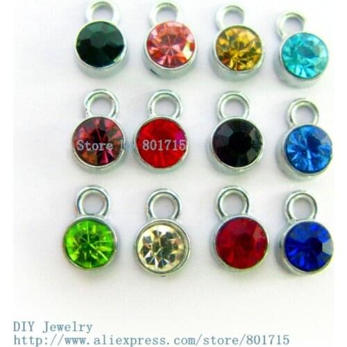 Wholesale new styles birthstone Floating Locket living charms FC1280 fit living memory photo locket with glass as gift