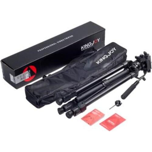 6pcs VT-1500 Professional Aluminum Video Camera Studio Photo Tripod with Fluid Head Kit for film video shooting 22lb loading