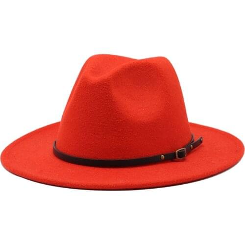 Wholesale fedoras hat Panama felt hat for women jazz hat fedora hat grass green women fedoras women hats with chains