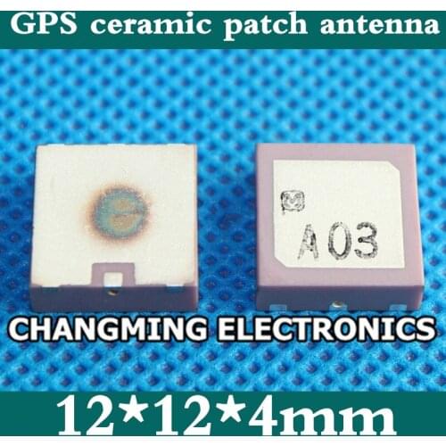 SMD built-in GPS antenna/12*12*4mm/ceramic antenna/passive antenna/1575.42MHZ(working 100% Free Shipping)10PCS