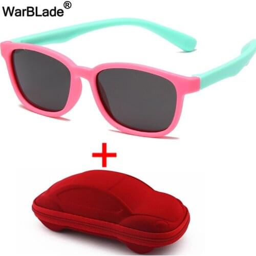 WarBlade Flexible Polarized Kids Sunglasses Square TR90 Children Boys Girl Sun Glasses Baby Outdoors Goggle Shades Eyewear UV400