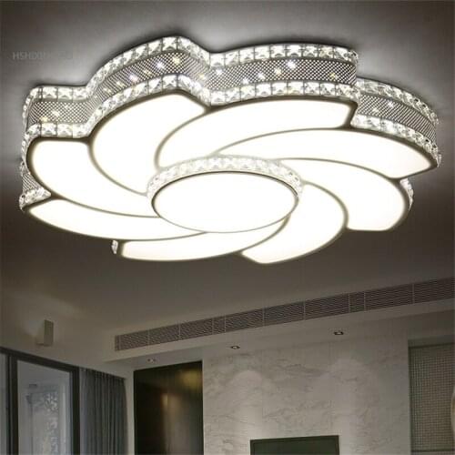 LED Ceiling Light Art Crystal Whirlwind Living Room Bedroom Restaurant Study Project Lighting Ceiling lamp AC85-265V