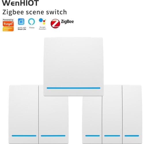Tuya ZigBee Smart Scene Switch 1/2/3 Gang 2 way Wireless Push Button Controller Light Switch Convenient to Manually Switch