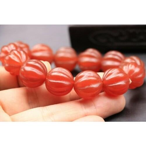 Unique Style Magic Energy LKbrother Talisman Treasure Magic Power Lovely Tibetan Agate Pumpkin Bead Stretchy Bracelet