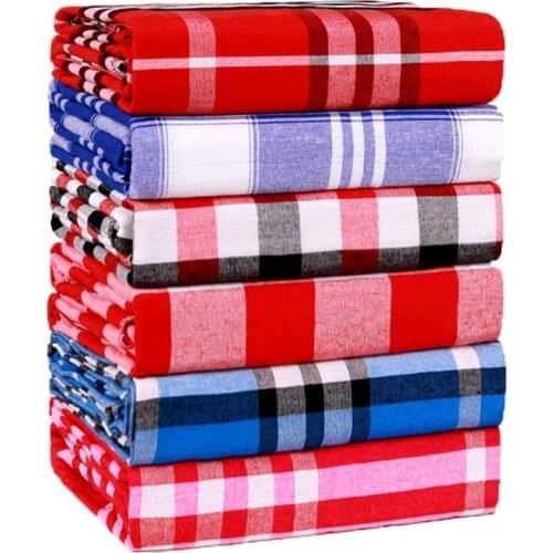 WOSTAR Bohemian retro plaid bed sheet set and pillowcase soft cozy home textile luxury bedding single double queen king size