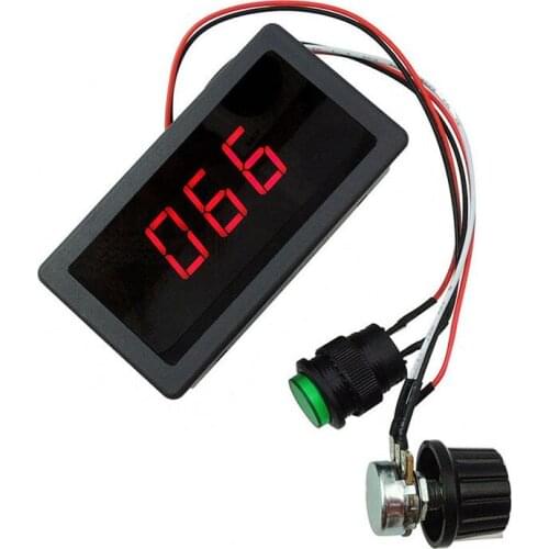 WSFS Hot Digital Display Led 6V 12V 24V PWM DC Motor Controller Variable Speed Regulator