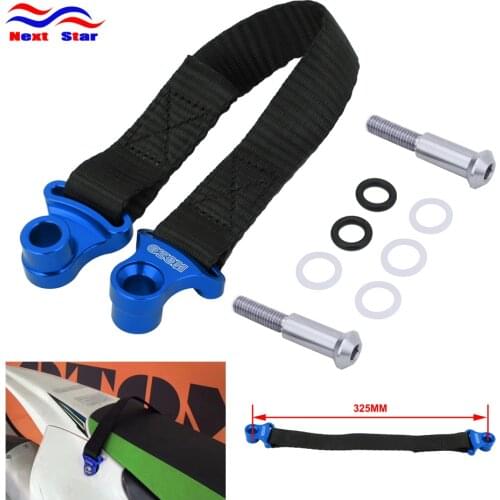 Motorcycle Blue/Red Rear Rescue Pull Belt Bundle Lead Band For YAMAHA YZ250F YZ450F YZF250 YZF450 2014 2015 2016 2017 2018 2019