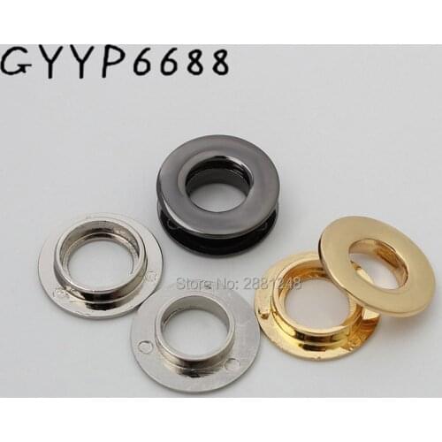 10-30pcs High quality planar circular eyelet dress luggage hardware accessories metal fitting hardware pressed round eyelets