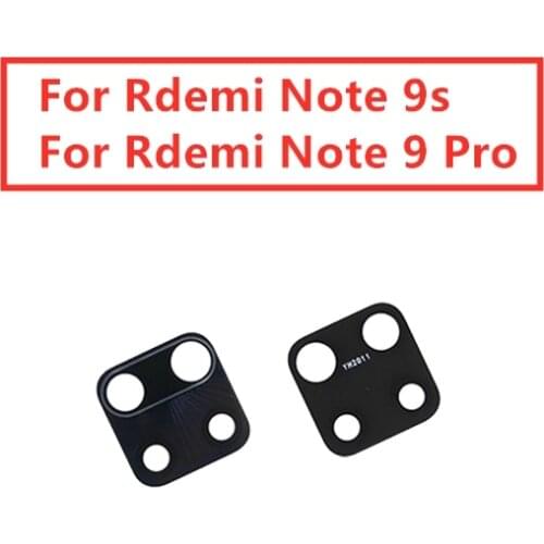 2pcs for Xiaomi Redmi Note 9s Back Rear Camera Glass Lens For Redmi Note 9 Pro Main Camera Glass Lens Replacement Repair Part