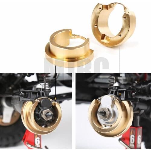 2PCS Portal Brass Counterweight Balance Weight for 1:10 RC Crawler Traxxas TRX-4 TRX-6