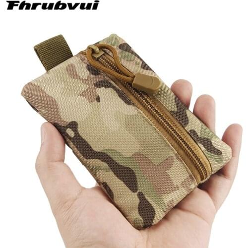 2021 Outdoor Sports Camouflage Belt Gray Green Bag Tactical Coin Purse Tactical Running Portable EDC Tool Storage Hand Bags