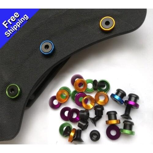 20pcs 2.7mm colorful Chicago stainless steel screws used for 1.5mm(0.06") Kydex plank of knife scabbard Holster