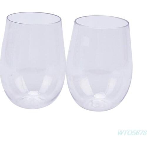 4 Pcs Unbreakable Wine Glasses Shatterproof Plastic Glass Safe Reusable Beer Cup