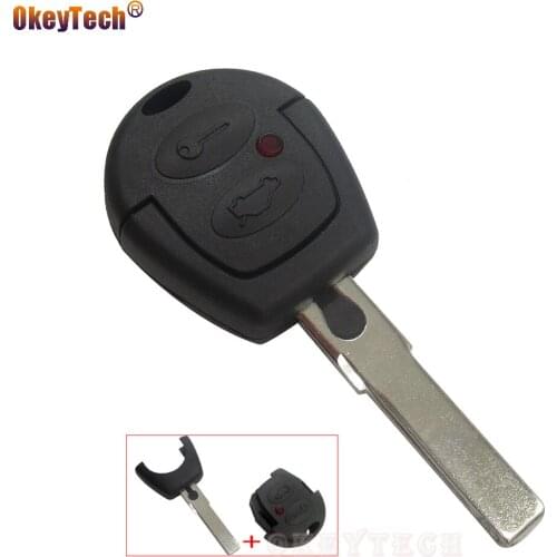 OkeyTech 10pcs/lot For Volkswagen VW Golf Polo Passat Jetta Car Remote Key Replacement Keyless 2 Button Fob Case Shell No Chip