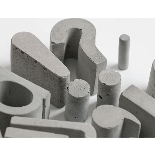 Concrete symbol Mold Cement English Number Punctuation House Plate Mould Nordic wall decoration molds currency symbol Molds