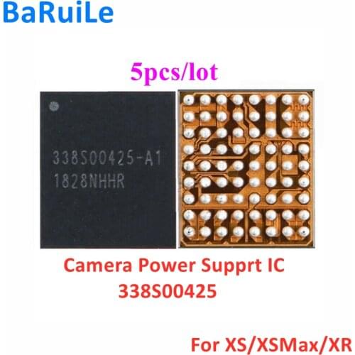 BaRuiLe 5pcs U3700 Camera Power Supply IC For iphone XS XSMax XSM XR 338S00425 338S00425-A1 CAM PMU Chip Repair Part