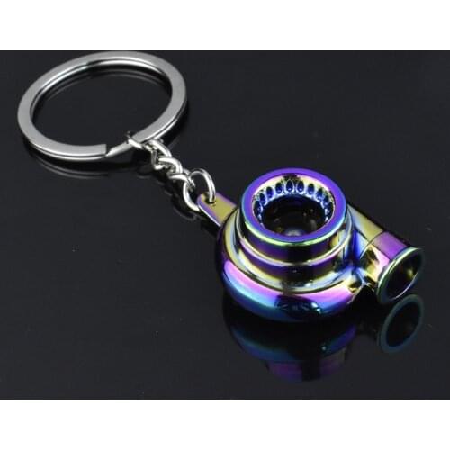 Creative Mini Turbo Turbocharger Keychain For Women Men Spinning Turbine Keyring Car Key Chain Fashion Jewelry A851