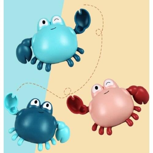 Baby Bath Beach Toys Animal Cute Cartoon Crab Classic Kids Boys Girls Water Toy Infant Swim Chain Clockwork Toy Children Gifts