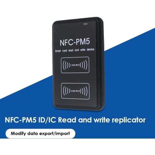 Dual-frequency 125KHZ 13.56MHZ NFC PM5 RFID IC/ID Writer Copier Duplicator Decoding Reader Card Full Function