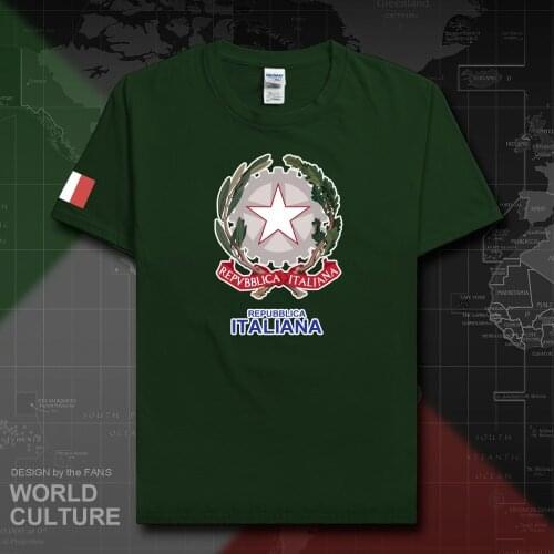 Italy Italia t shirt men t-shirts nation team 100% cotton gyms colthing fans jerseys streetwear fitness ITA Italian country 20