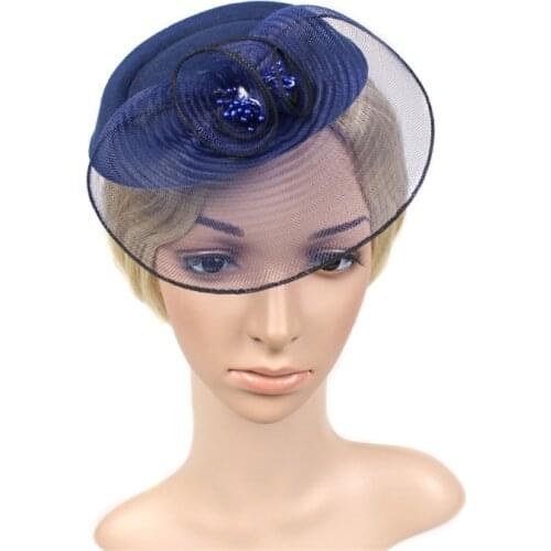 Satin Hat Fascinators Clip Feather Ladies Day Races Wedding Party Headpieces Bridal Tiara Headwear Wedding Hair Accessories