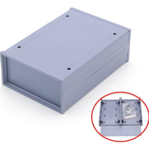 Blue Plastic Cover Electronic Project Instrument Enclosure DIY Box Junction Box Housing Black Housing Case Power module shell