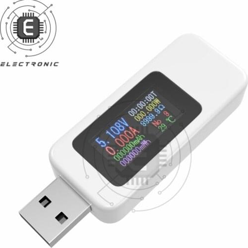 Power Bank Charger Indicator 4-30V USB Color Screen Digital Display Voltage Current Charger Detector