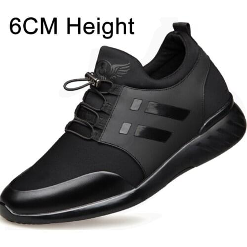 Quality Mens Shoes in Leikla in 2019 + 8 cm Long Cow Leather Shoes Improve New Spring Black Shoes in Britain