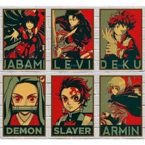 Hunter X Hunter Anime Poster Classic Hot Japanese Figure Kraft Paper Poster Pictures Modern Frame Wall Art 42X30cm