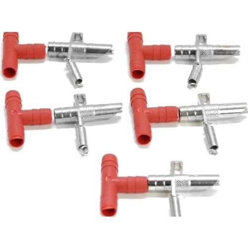 10Pcs/lot Red Automatic Nipple Water Feeder Drinker Waterer For Rabbit Bunny Rodents Drinking Fountains