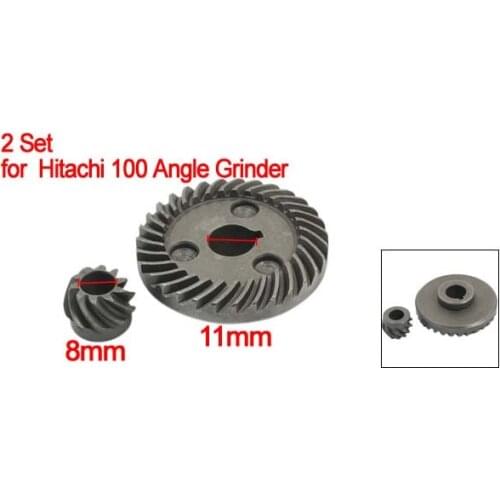 Best Promotion Wholesale Price Replacement Spiral Bevel Gear 2 Set for Hitachi 100 Angle Grinder