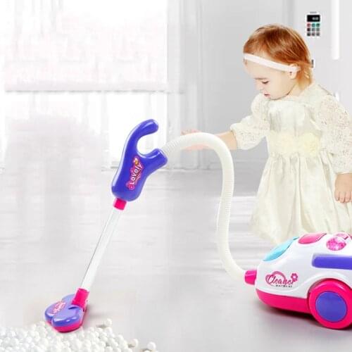 Electric Mini Vacuum Cleaner Music Light Cleaning Tool Practical Ability Training For Baby Kids Childrens House Simulation Toys