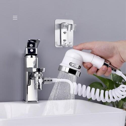 High Pressure Wash Hair Shower Head Basin Faucet External Shower Head Bathroom Handheld Washing Hair Artifact 3 Gears Adjustable