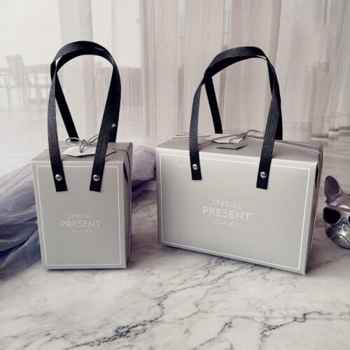 AVEBIEN birthday party gift box packaging cake nougat candy box cajas de carton Wedding Party Favors paper gift bags wholesale