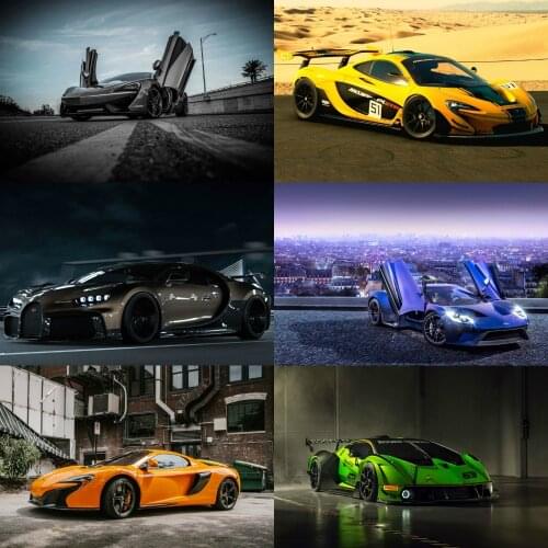 McLaren Series Poster Sport Car Senna Super Car Canvas Painting Wall Art Posters Prints Pictures For Living Kids Home Decoration