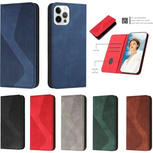 Luxury Leather Case for iPhone 11 12 Pro Max X XS XR 6S 7 8 Plus Phone Wallet Bag Flip Magnetic Cover Shockproof Coque Etui Capa