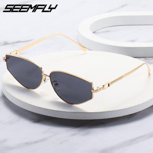 Seemfly Classic Fashion Travel Sunglasses Women Small Metal Frame Sun Glasses Computer Gaming Goggle UV400 Shades New