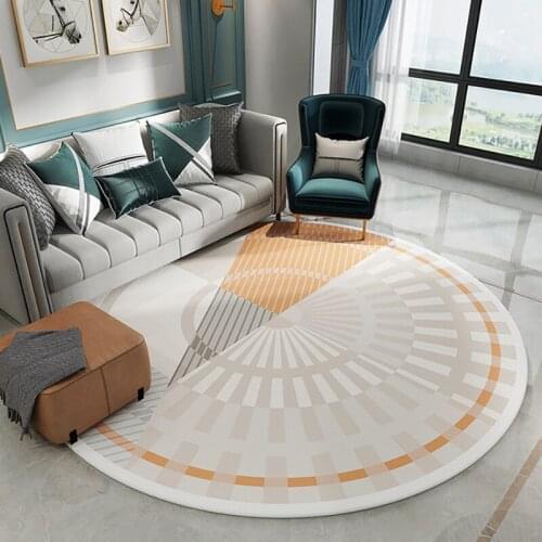 Northern European-Style Round Carpet Living Room Coffee Table Bedroom Restaurant Mat Household Windows and Study Tatami Bed Rug