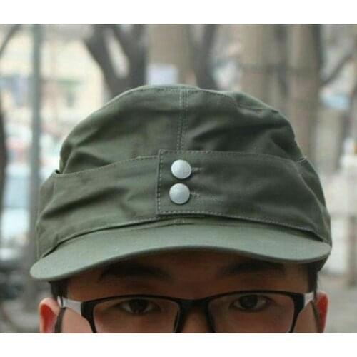 OUTDOORS MILITARY WW2 GERMAN ARMY EM SUMMER PANZER M43 FIELD COTTON CAP armyshop2008
