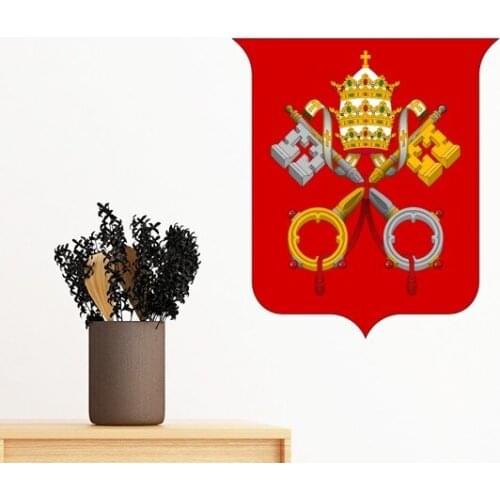 Vatican City Europe National Emblem Removable Wall Sticker Art Decals Mural DIY Wallpaper for Room Decal $5.00