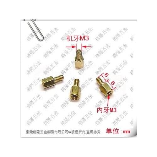 High quality six corner pillars isolation column pillars American 6#-32 computer 03