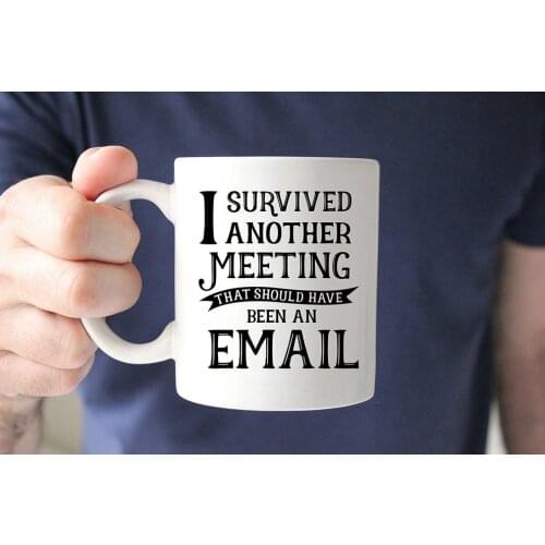 I Survived Another Meeting That Should Have Been An Email Coffee Mugs Gift Cup Mug