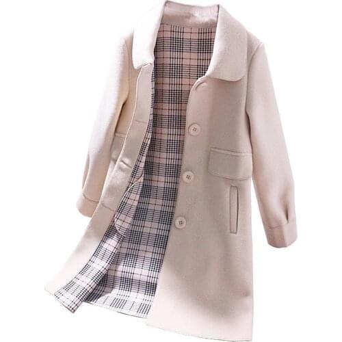 2021 Spring Autumn New Korean Woolen Jacket Street Women Temperament Slim Long Overcoat Plus Size Pocket Warm Female Wool Coats