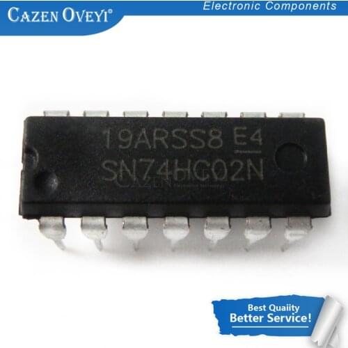 10pcs/lot SN74HC02N SN74HC02 74HC02N 74HC02 DIP-14 new original In Stock