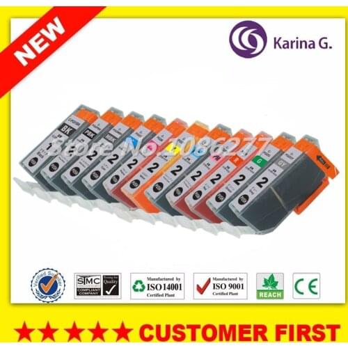 11PK Compatible Ink Cartridge for PGI-1 PGI 2 PGI1 For CANON PIXUS MX7600 PIXUS Ix7000 Pro9500 Mark II Pro9500