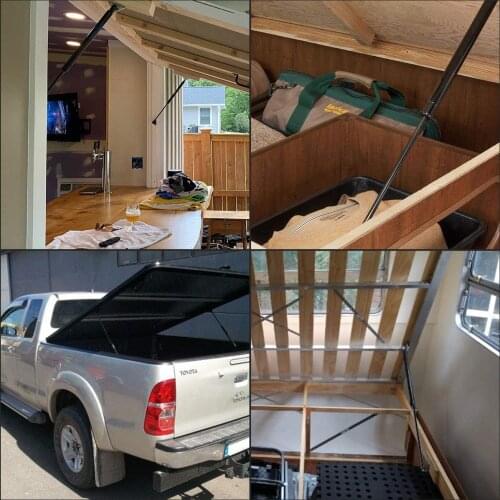 19.7inch/500mm Force 240Lbs/1068N Pickup Truck Cap Tool Box Utility Box Lid Topper Camper Shell Gas Struts Lift Support Dampers